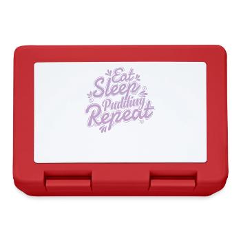 Ok But first Pudding Dessert Süßspeise - Lunchbox - red - Front