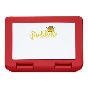 Life's a Piece of Pudding Dessert - Lunchbox - red - Front