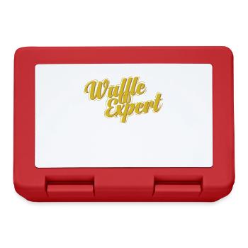 Waffles Expert Teig Gebäck Snack - Brotdose - Rot - Vorne