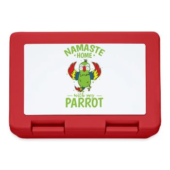 Namaste Home with my Parrot Animal Bird - Lunchbox - red - Front
