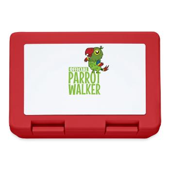 Official Parrot Walker Animal Tropics Bird - Lunchbox - red - Front