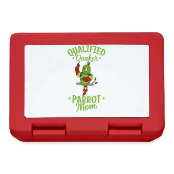 Qualified Quaker Parrot Mom Animal Bird - Lunchbox - red - Front