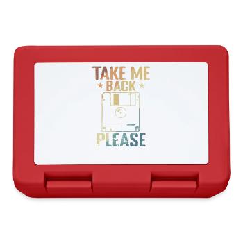 Take me back Please Floppy Disk Retro Storage Module - Lunchbox - red - Front