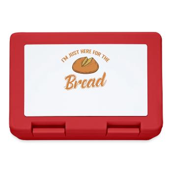 I'm just here for the Bread Bäcker - Brotdose - Rot - Vorne