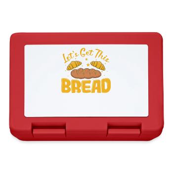 Let's get this Bread Bäcker Backware - Brotdose - Rot - Vorne