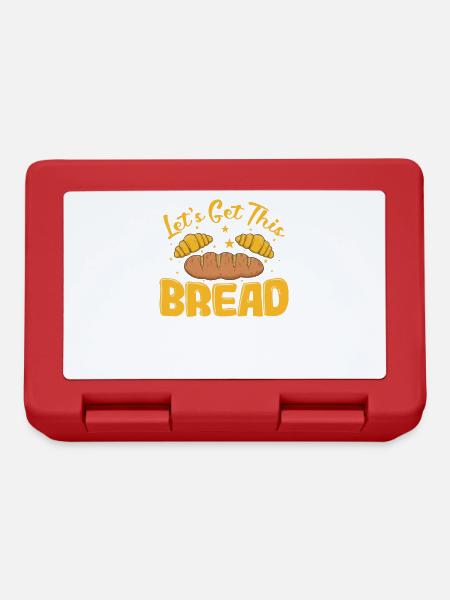 Let's get this Bread Bäcker Backware - Brotdose - Rot