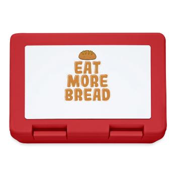 Eat More Bread Bäcker Backware - Brotdose - Rot - Vorne