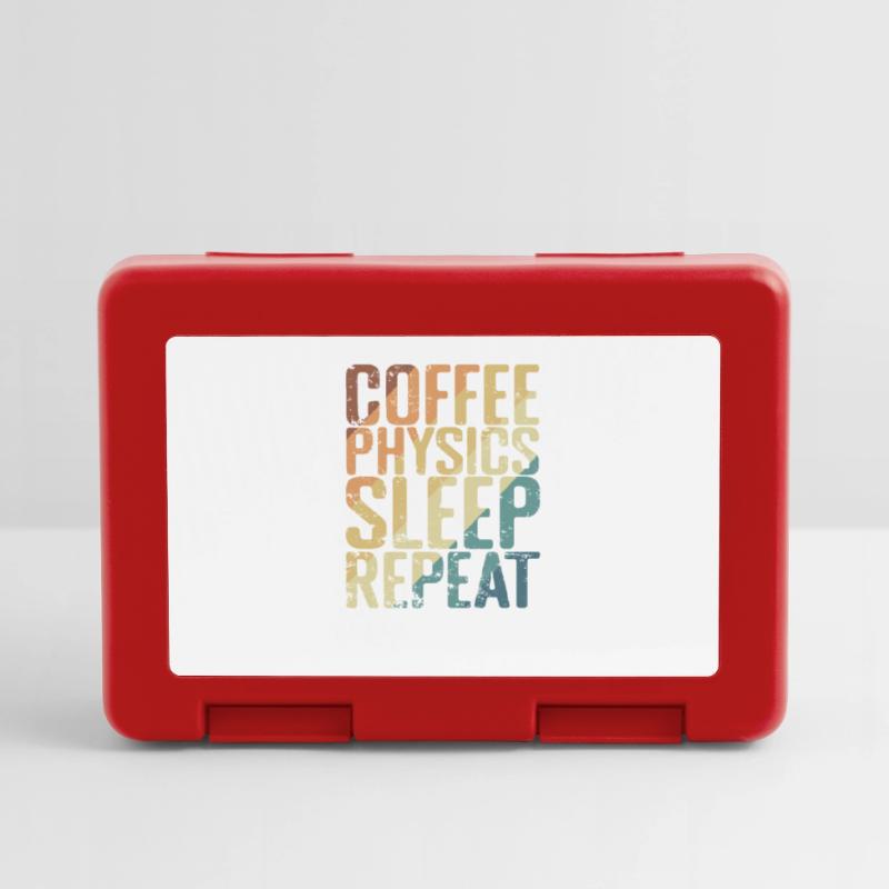 Coffee Physics Sleep Repeat Study Lunchbox