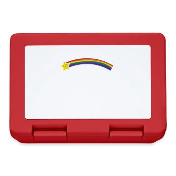 colorful LGBTQ shooting star outer space - Lunchbox - red - Front