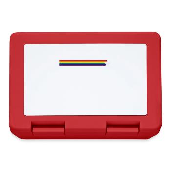 espace d’étoiles LGBTQ coloré - Boîte à goûter - rouge - Devant
