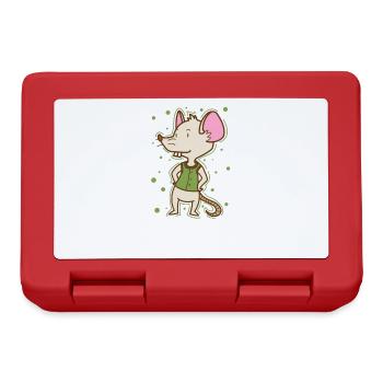 Mouse, Nature, Cheese, Pet, Mammal - Lunchbox - red - Front