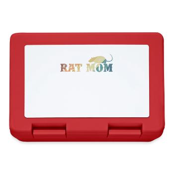 Rat Mom Rodent Pet Nature - Lunchbox - red - Front