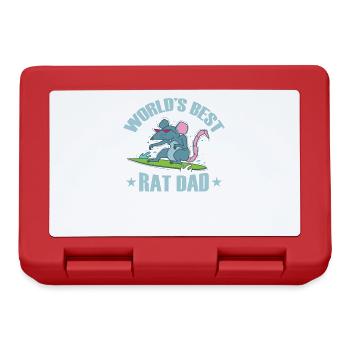 Le meilleur rongeur Rat Dad au monde - Boîte à goûter - rouge - Devant