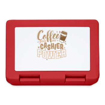 Coffee Gives Me Cashier Power Seller - Lunchbox - red - Front
