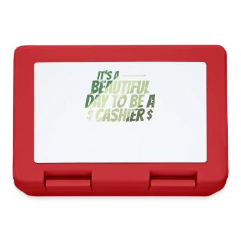 It's a Beautiful Day to be a Cashier - Lunchbox - red - Front