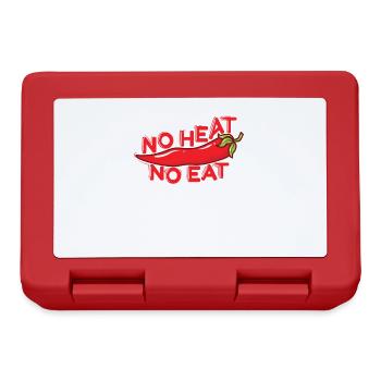 no Heat no eat Chili Gewürz - Brotdose - Rot - Vorne