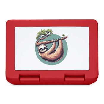 Relaxed sloth serenity at tree - Lunchbox - red - Front