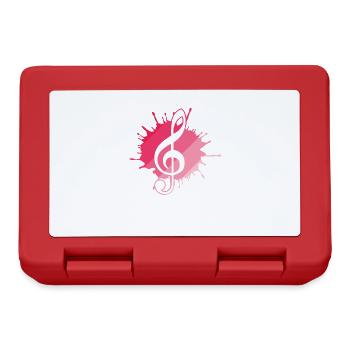Treble Clef Music Clef - Lunchbox - red - Front