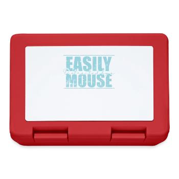 Easily distracted by Mice Rodent - Lunchbox - red - Front