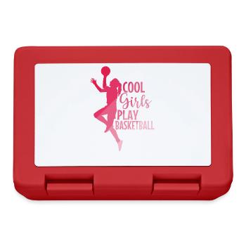 Cool Girls play Basketball Mädchen - Lunchbox - red - Front