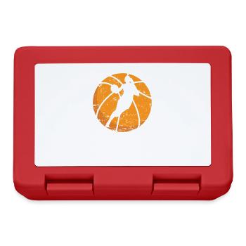 Basketball Girls Women Sports Hoop - Lunchbox - red - Front
