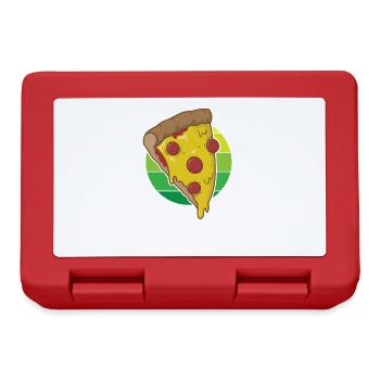 Salami pizza Italian and cheese - Lunchbox - red - Front