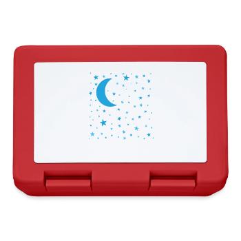 Sterne mit Mond Galaxy - Brotdose - Rot - Vorne
