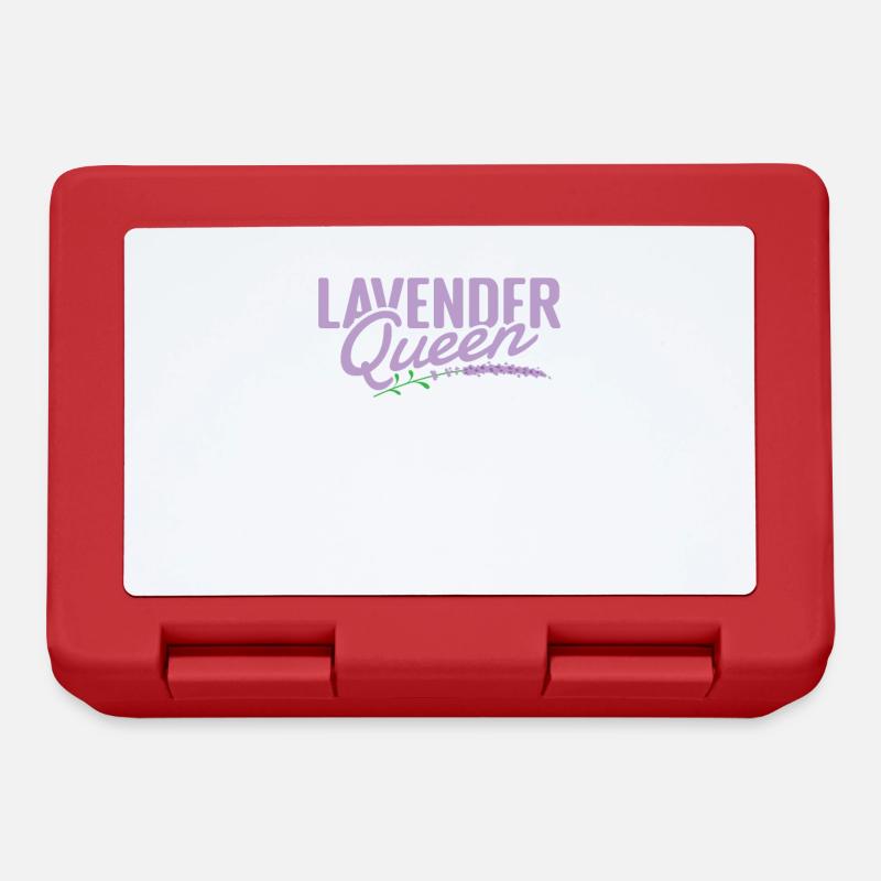 Lavendel Queen Pflanze Garten Duft - Brotdose - Rot