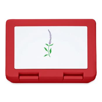 Herbe, Lavande, Plante, Fleur - Boîte à goûter - rouge - Devant