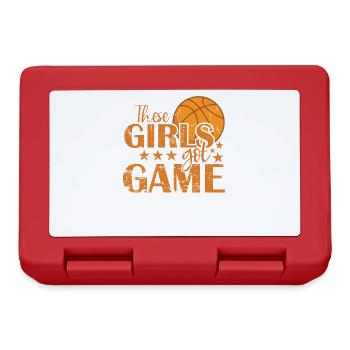 These Girls Got Game Basketball Women Sports - Lunchbox - red - Front