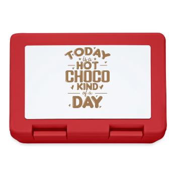 Today is a hot Choco Kind of a Day Candy - Lunchbox - red - Front