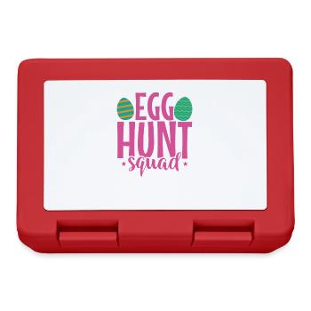 Egg Hunt Squad Easter Colorful Easter Eggs - Lunchbox - red - Front