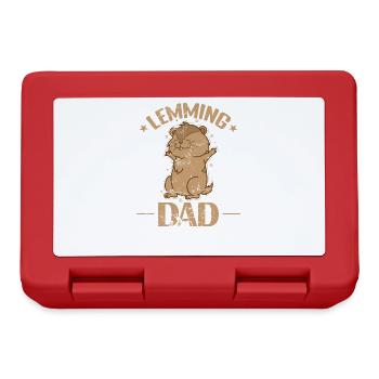 Lemming Papa Rongeur Excès de confiance - Boîte à goûter - rouge - Devant