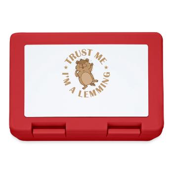 Croyez-moi, je suis un rongeur lemming - Boîte à goûter - rouge - Devant