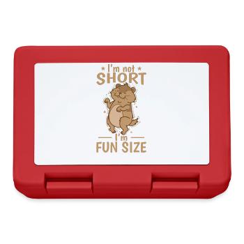 I'm not Short I'm Fun Size Lemming - Brotdose - Rot - Vorne