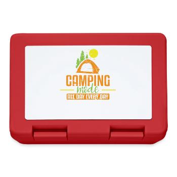 Camping Mode all Day every Day Urlaub - Brotdose - Rot - Vorne