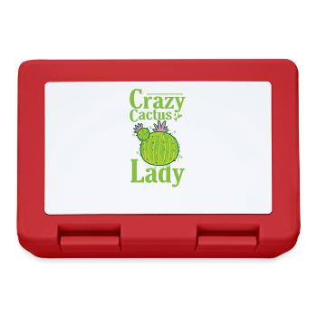 Crazy Cactus Lady Plant - Lunchbox - red - Front