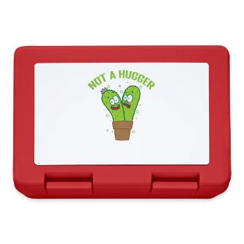 Not a Hugger Cactus Plant - Lunchbox - red - Front