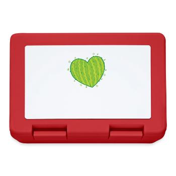 Cactus Heart Plant - Lunchbox - red - Front