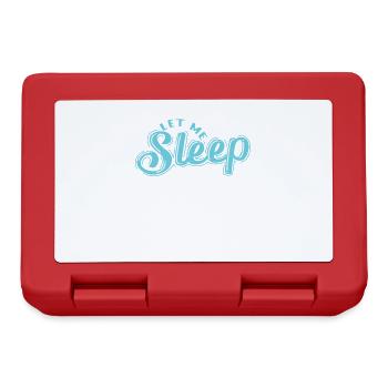 Let Me Sleep Tired - Lunchbox - red - Front