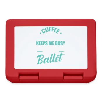 Coffee keeps me busy Time to Dance Ballet - Lunchbox - red - Front