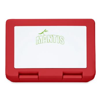 Mantis Insekt auf der Schrift - Brotdose - Rot - Vorne