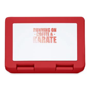 Running on Coffee & Karate - Brotdose - Rot - Vorne