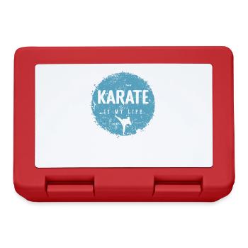 Le karaté, c’est ma vie - Boîte à goûter - rouge - Devant