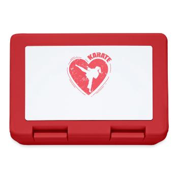 Heart with karate and martial arts - Lunchbox - red - Front