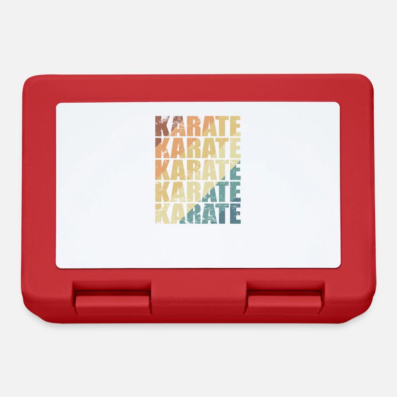 Karate Training Martial Arts - Lunchbox - red
