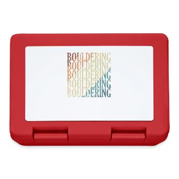 Bouldering Sportler - Brotdose - Rot - Vorne