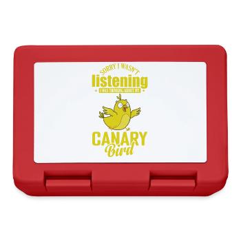I wasn't Listening thinking about my Canary Bird - Lunchbox - red - Front