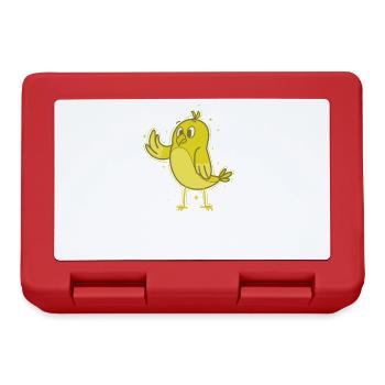 Canari agitant - Boîte à goûter - rouge - Devant