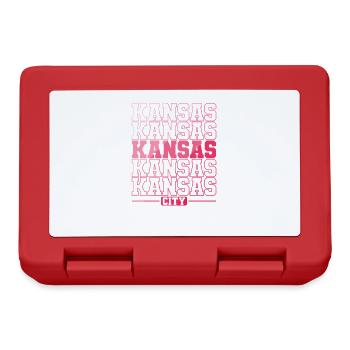 Kansas Kansas City in the USA - Lunchbox - red - Front